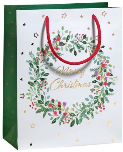 Подаръчна торбичка Zoewie - Merry Christmas, 17 x 9 x 22.5 cm - 1