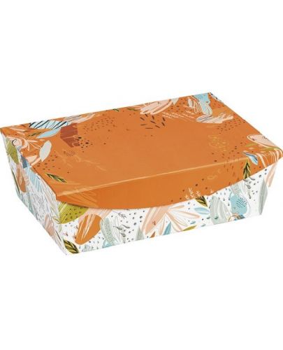 Подаръчна кутия Giftpack - 35 x 23 x 11 cm, с цветен десен и магнитно затваряне - 1