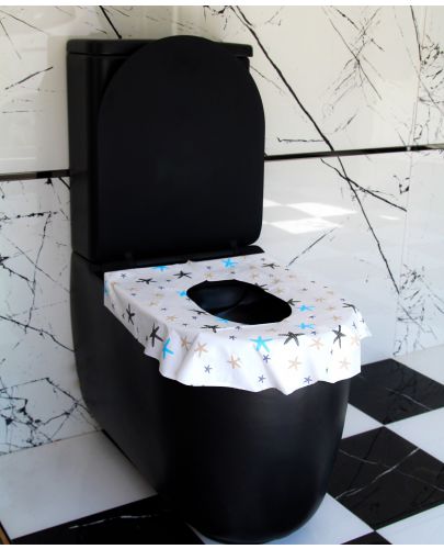Покривало за тоалетна чиния за еднократна употреба BabyJem - На зведи, 10 броя - 7