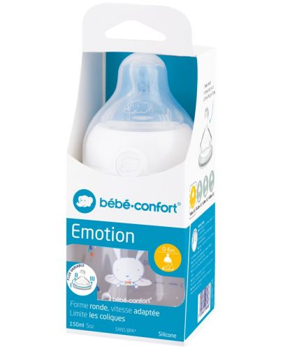 Полипропиленова бутилка Bebe Confort - Emotion, Sweet Bunny, 150 ml - 2