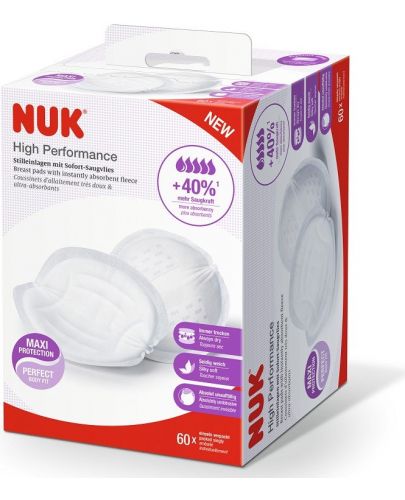 Подплънки за кърмачки Nuk High Performance, 60 броя - 1