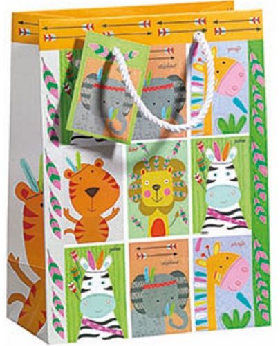 Подаръчна торбичка Zoewie  - Animal Zoo,  17 x 9 x 22.5 cm - 1