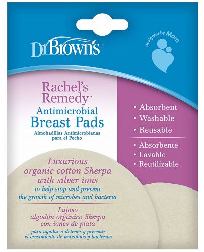 Многократни подплънки за гърди Dr. Brown`s - От органичен памук - 3