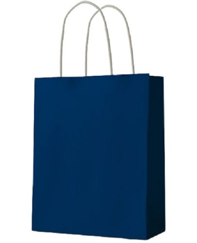 Подаръчна торба S. Cool - крафт, синя, М, 12 броя - 1