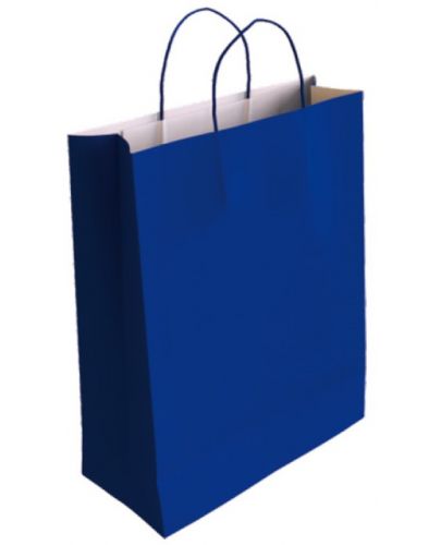 Подаръчна торбичка IPA - Крафт, синя, L - 1