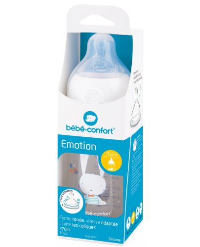 Полипропиленова бутилка Bebe Confort - Emotion, Sweet Bunny, 270 ml - 2
