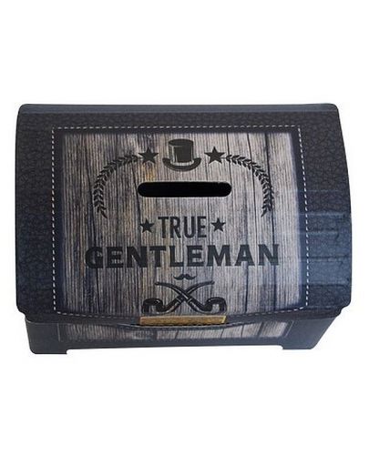 Подаръчна кутия тип касичка Simetro - Gentleman, 2 в 1 - 3