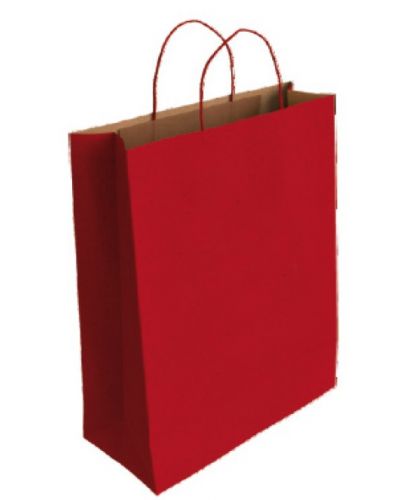Подаръчна торбичка IPA - Крафт, червена, L - 1