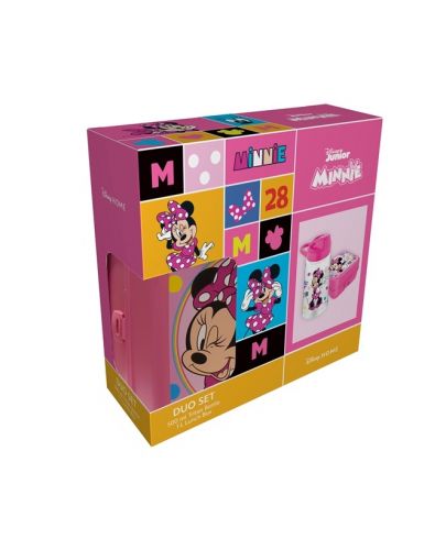 Подаръчен комплект бутилка и кутия за храна Disney - Мини Маус - 1