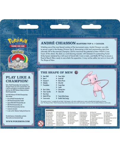 Pokemon TCG: 2022 World Championship Deck - Andre Chiasson: The Shape of Mew - 2