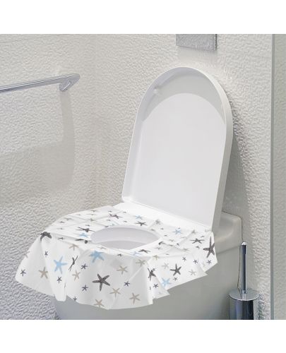 Покривало за тоалетна чиния за еднократна употреба BabyJem - На зведи, 10 броя - 6