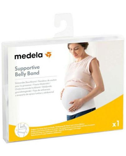 Поддържащ колан за бременни Medela - XL, бял - 2