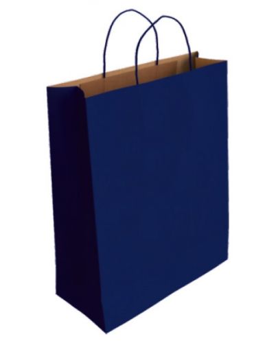 Подаръчна торбичка IPA - Крафт, синя, L - 1