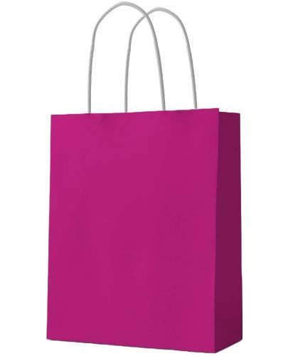 Подаръчна торба S. Cool - крафт, циклама, L, 12 броя - 1