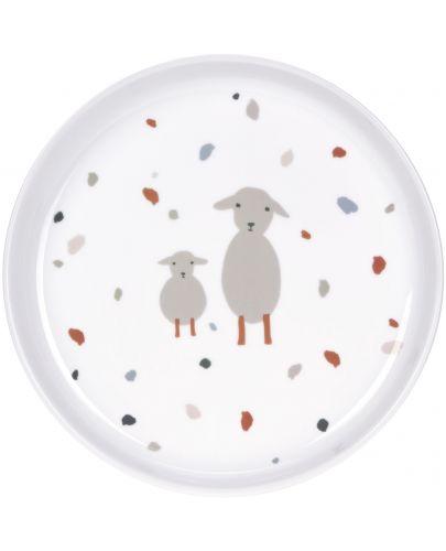 Порцеланова чиния Lassig - Tiny Farmer Sheep, червенa  - 2