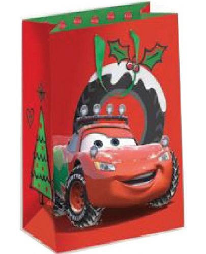 Подаръчна торбичка Zoewie Disney - Cars Xmas, 26 x 13.5 x 33.5 cm  - 1