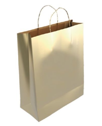 Подаръчна торбичка IPA - Крафт, златиста, M - 1