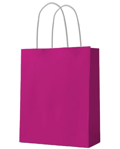 Подаръчна торба S. Cool - крафт, циклама, М, 12 броя - 1