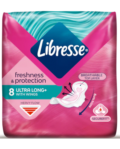 Превръзки с крилца Libresse - Ultra Long , 8 броя - 1