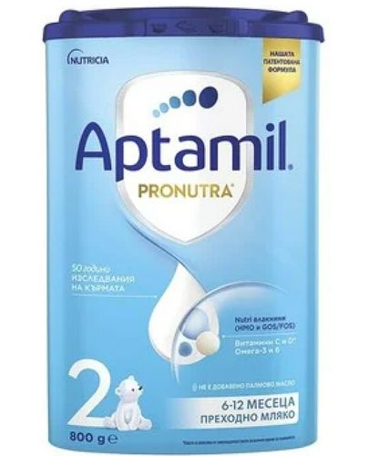 Преходно мляко Aptamil - Pronutra 2, 800 g - 1