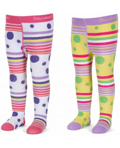 Промо пакет чорапогащници Sterntaler - 2 броя, за момичета, 86 cm, 10-12 месеца - 1