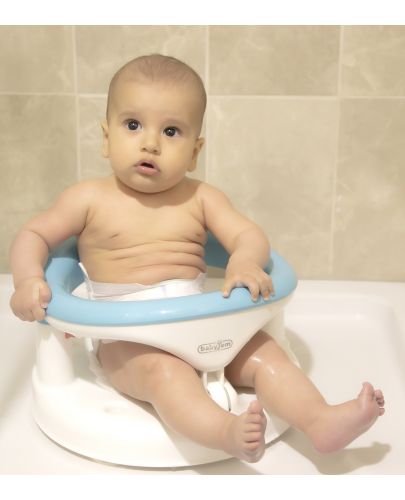Противоплъзгаща седалка за баня и хранене BabyJem - Синя - 9