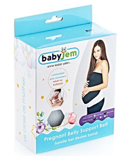 Придържащ колан за бременни BabyJem - White, размер XL - 4