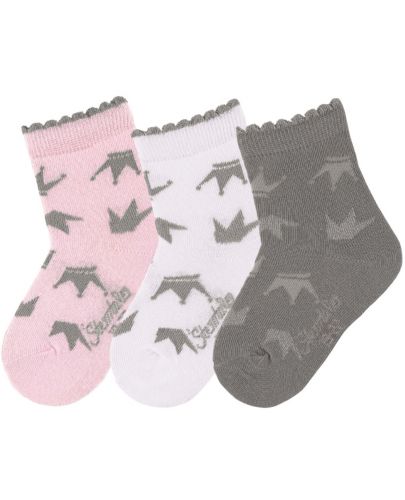 Промо пакет детски чорапи за момиче Sterntaler - 15/16 размер, 4-6 месеца, 3 чифта - 1