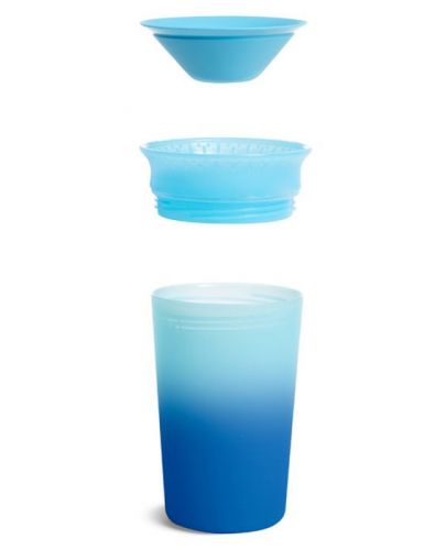 Преходна чаша Munchkin - Miracle 360° Colour Change, 255 ml, синя - 5
