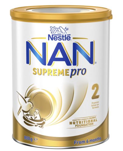 Преходно мляко на прах Nestle Nan - Supreme pro 2, 800 g - 1