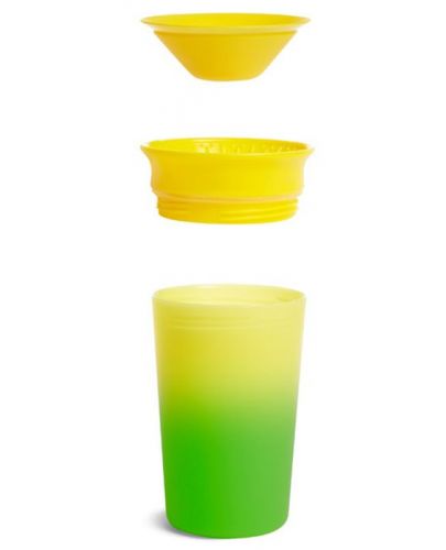 Преходна чаша Munchkin - Miracle 360° Colour Change, 255 ml, жълта - 5