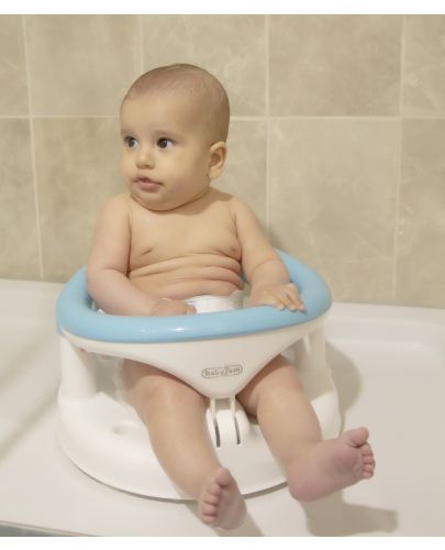 Противоплъзгаща седалка за баня и хранене BabyJem - Синя - 10