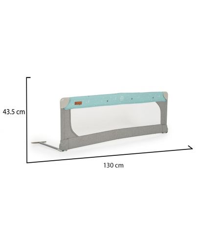 Преграда за легло от лен Cangaroo - 130 cm, мента - 5