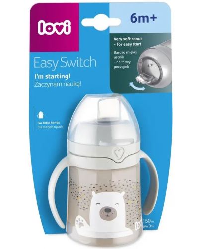 Преходна чаша Lovi - Easy Switch, Buddy Bear, 150 ml - 2