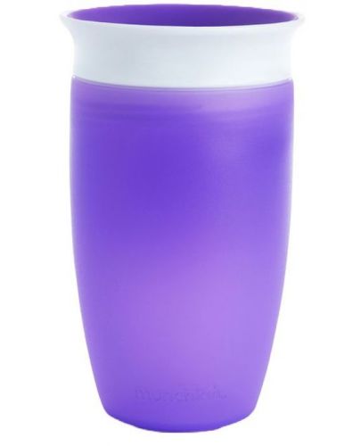 Преходна чаша Munchkin - Miracle 360° Sippy Cup, 285 ml, лилава - 1