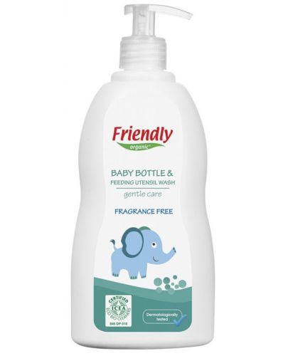 Препарат за ръчно измиване Friendly Organic - За бебешки съдове, 500 ml - 1