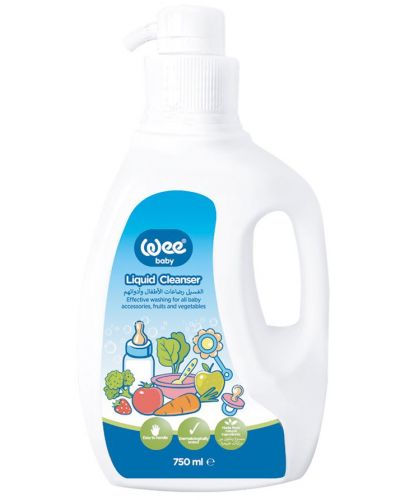 Препарат за миене на бебешки съдове Wee Baby - 750 ml - 1