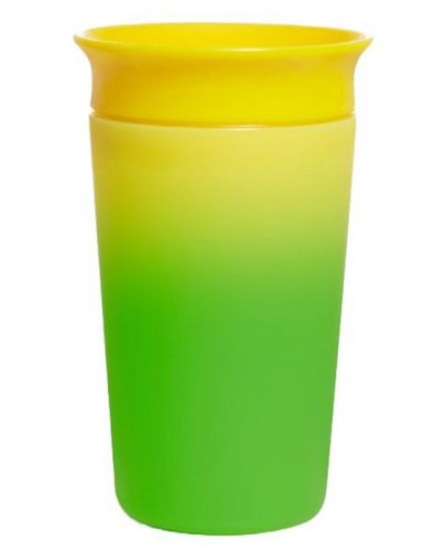 Преходна чаша Munchkin - Miracle 360° Colour Change, 255 ml, жълта - 1