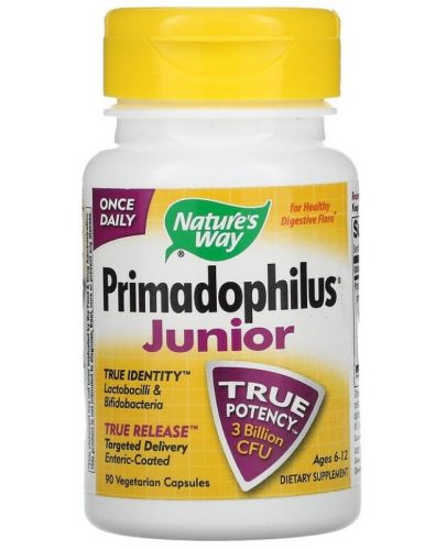 Primadophilus Junior, 25 mg, 90 капсули, Nature’s Way - 1