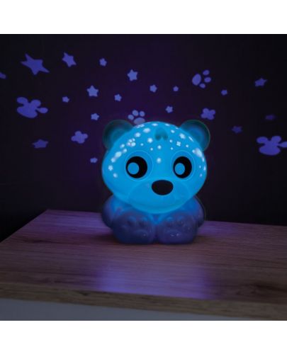 Проектор и нощна лампа Playgro - Мече, синьо - 5
