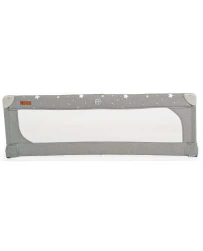 Преграда за легло от лен Cangaroo - 130 cm, сива - 2