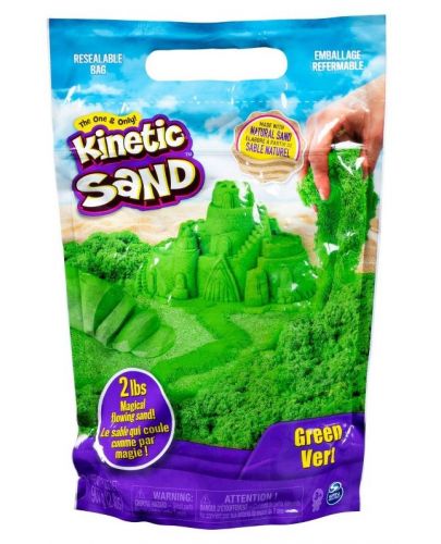 Пясък в плик Spin Master Kineti Sand - Зелен, 907 g - 1