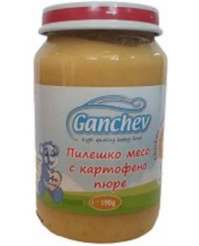 Пюре Ganchev - Пиле с картофено пюре, 190 g  - 1