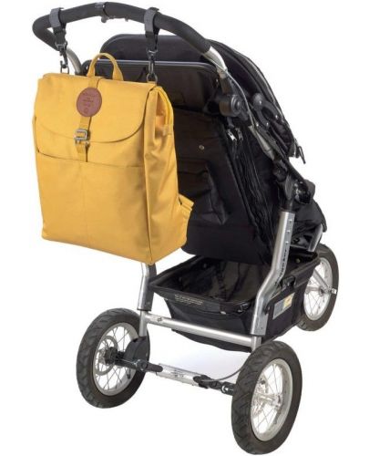 Раница за бебешка количка Lassig - Green Label Adventure, жълта - 4