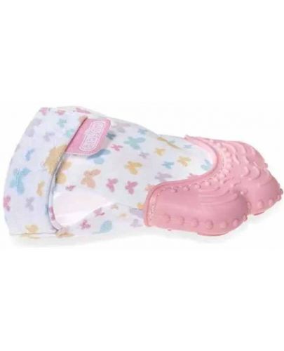 Ръкавица за чесане на зъбки BabyJem - Butterfly, Pink  - 2
