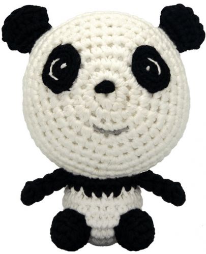 Ръчно плетена играчка Wild Planet - Панда, 12 cm - 1