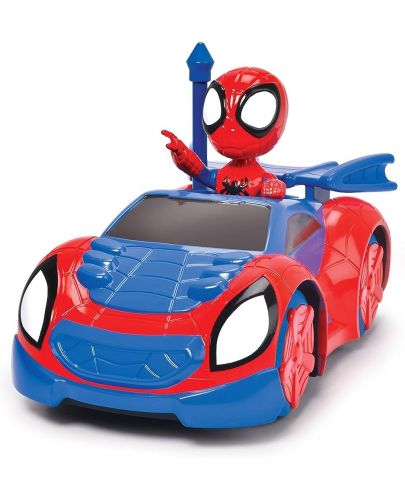 Радиоуправляема кола Jada toys Disney - Кабриолет Роудстър с фигурка Спайди, 1:24 - 3