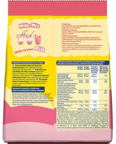 Разтворима напитка с вкус на ягода Nestle - Nesquik, 350 g - 2