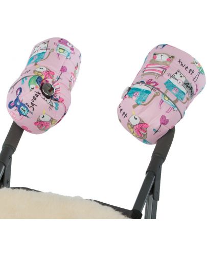  Ръкавици за количка Baby Koala, розови с картинки - 3