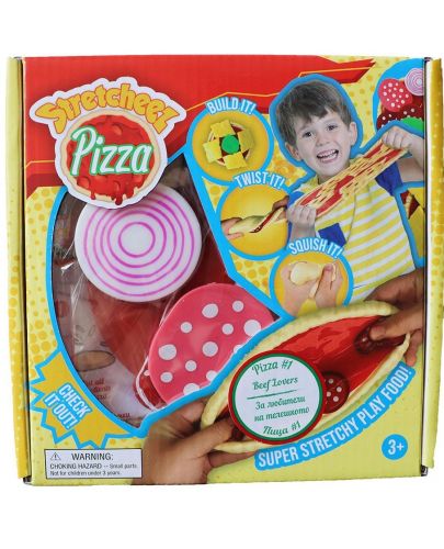 Разтеглива играчка Stretcheez Pizza яйца и домати - 1